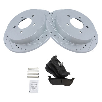 TRQ® - Performance Semi-Metallic Rear Brake Kit