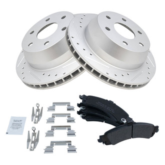 TRQ® - Performance Semi-Metallic Rear Brake Kit