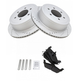 TRQ® - Performance Semi-Metallic Rear Brake Kit