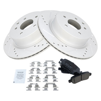 TRQ® - Performance Ceramic Rear Brake Kit