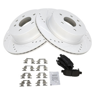 TRQ® - Performance Semi-Metallic Rear Brake Kit