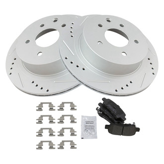 TRQ® - Performance Semi-Metallic Rear Brake Kit