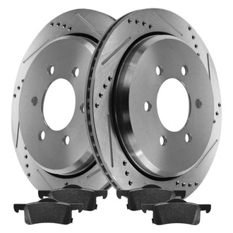 TRQ® - Performance Semi-Metallic Rear Brake Kit