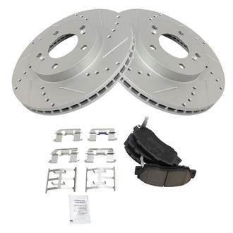 TRQ® - Performance Ceramic Front Brake Kit