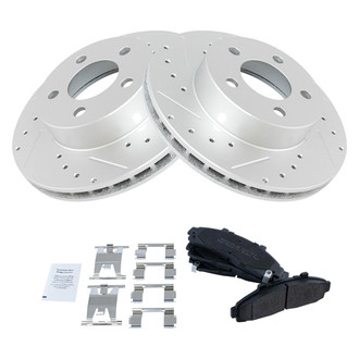 TRQ® - Performance Semi-Metallic Front Brake Kit
