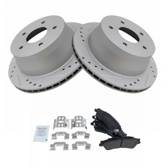 TRQ® - Performance Semi-Metallic Rear Brake Kit