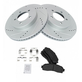 TRQ® - Performance Semi-Metallic Front Brake Kit