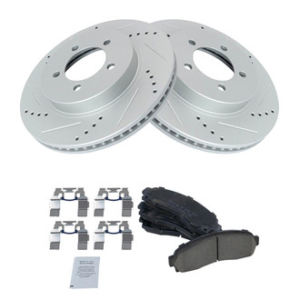 TRQ® - Performance Ceramic Front Brake Kit