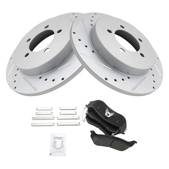 TRQ® - Performance Ceramic Rear Brake Kit