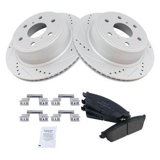 TRQ® - Performance Ceramic Rear Brake Kit