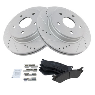 TRQ® - Performance Semi-Metallic Front Brake Kit