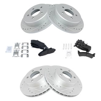 TRQ® - Performance Semi-Metallic Front and Rear Brake Kit