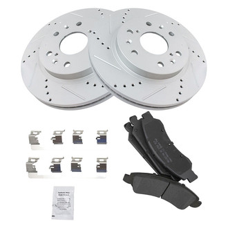 TRQ® - Performance Semi-Metallic Front Brake Kit