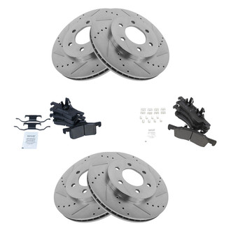 TRQ® - Performance Semi-Metallic Brake Kit