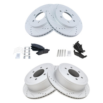 TRQ® - Performance Semi-Metallic Front and Rear Brake Kit