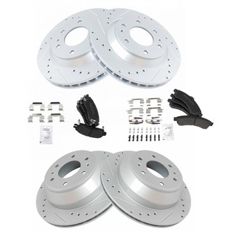 TRQ® - Performance Semi-Metallic Brake Kit