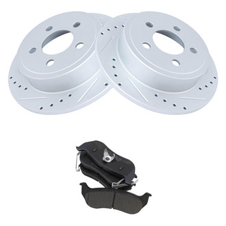 TRQ® - Performance Semi-Metallic Rear Brake Kit