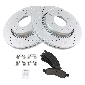 TRQ® - Performance Ceramic Front Brake Kit
