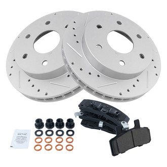 TRQ® - Performance Ceramic Front Brake Kit