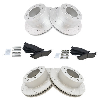 TRQ® - Performance Ceramic Front and Rear Brake Kit