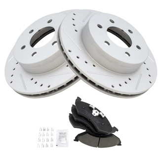 TRQ® - Performance Ceramic Front Brake Kit