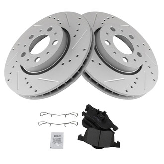 TRQ® - Performance Ceramic Front Brake Kit