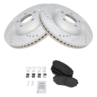 TRQ® - Performance Ceramic Front Brake Kit