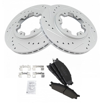 TRQ® - Performance Ceramic Front Brake Kit