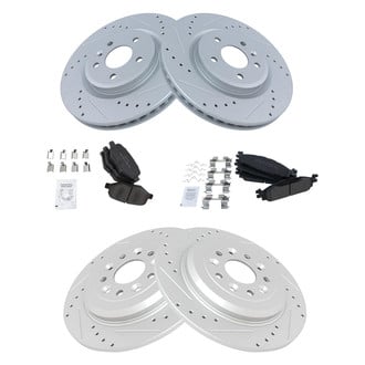TRQ® - Performance Semi-Metallic Front and Rear Brake Kit