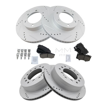 TRQ® - Performance Ceramic Front and Rear Brake Kit