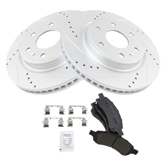 TRQ® - Performance Semi-Metallic Front Brake Kit