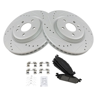 TRQ® - Performance Ceramic Front Brake Kit