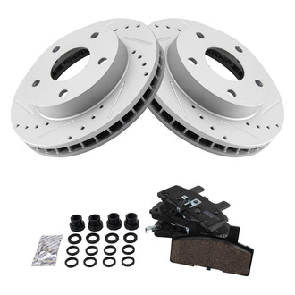 TRQ® - Performance Ceramic Front Brake Kit