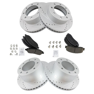 TRQ® - Performance Ceramic Front and Rear Brake Kit