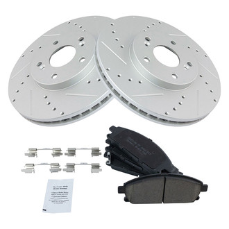 TRQ® - Performance Ceramic Front Brake Kit