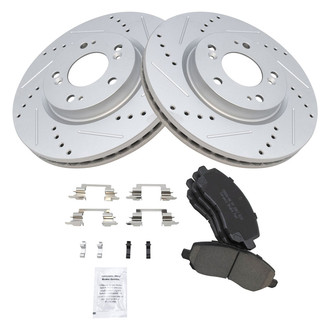 TRQ® - Performance Ceramic Front Brake Kit