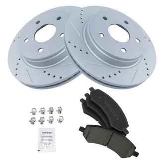 TRQ® - Performance Ceramic Front Brake Kit