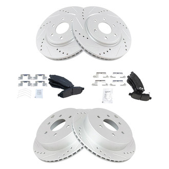 TRQ® - Performance Ceramic Front and Rear Brake Kit