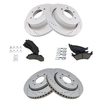 TRQ® - Performance Ceramic Front and Rear Brake Kit