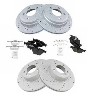 TRQ® - Performance Ceramic Front and Rear Brake Kit