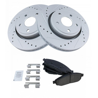 TRQ® - Performance Ceramic Front Brake Kit