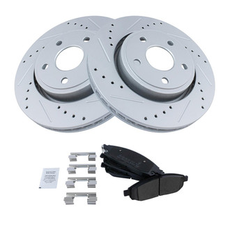 TRQ® - Performance Semi-Metallic Front Brake Kit