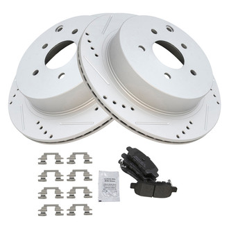 TRQ® - Performance Semi-Metallic Rear Brake Kit