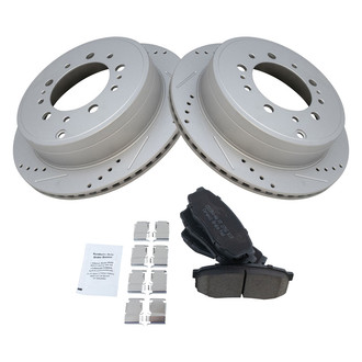 TRQ® - Performance Ceramic Rear Brake Kit