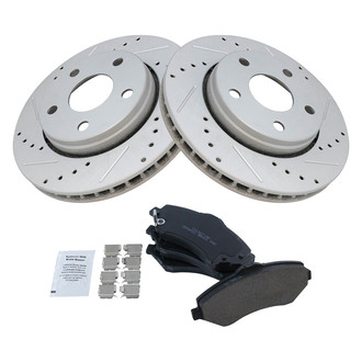TRQ® - Performance Ceramic Front Brake Kit