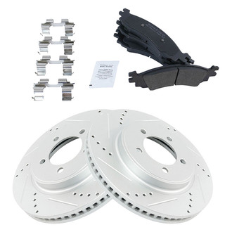 TRQ® - Performance Semi-Metallic Front Brake Kit