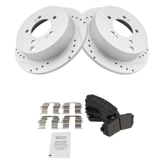 TRQ® - Performance Semi-Metallic Rear Brake Kit