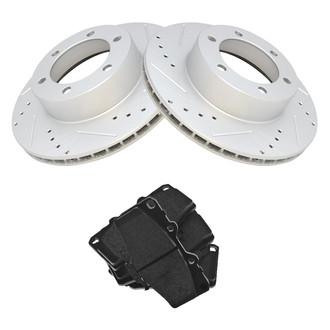 TRQ® - Performance Semi-Metallic Front Brake Kit