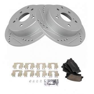 TRQ® - Performance Ceramic Rear Brake Kit
