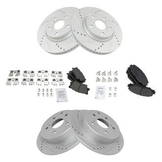 TRQ® - Performance Ceramic Front and Rear Brake Kit